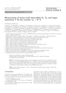 Measurement of beam-recoil observables